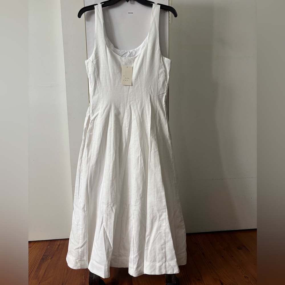 Olive and White Women's Dresses - Picture 8 of 16